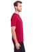 Core 365 CE111 Mens Fusion ChromaSoft Performance Moisture Wicking Short Sleeve Crewneck T-Shirt Classic Red Model Side