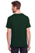 Core 365 CE111 Mens Fusion ChromaSoft Performance Moisture Wicking Short Sleeve Crewneck T-Shirt Forest Green Model Back