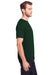 Core 365 CE111 Mens Fusion ChromaSoft Performance Moisture Wicking Short Sleeve Crewneck T-Shirt Forest Green Model Side