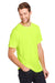 Core 365 CE111 Mens Fusion ChromaSoft Performance Moisture Wicking Short Sleeve Crewneck T-Shirt Safety Yellow Model 3q