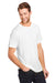 Core 365 CE111 Mens Fusion ChromaSoft Performance Moisture Wicking Short Sleeve Crewneck T-Shirt White Model 3q