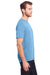 Core 365 CE111 Mens Fusion ChromaSoft Performance Moisture Wicking Short Sleeve Crewneck T-Shirt Columbia Blue Model Side