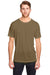 Core 365 CE111 Mens Fusion ChromaSoft Performance Moisture Wicking Short Sleeve Crewneck T-Shirt Coyote Brown Model Front