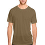 Core 365 Mens Fusion ChromaSoft Performance Moisture Wicking Short Sleeve Crewneck T-Shirt - Coyote Brown