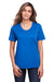 Core 365 CE111W Womens Fusion ChromaSoft Performance Moisture Wicking Short Sleeve Scoop Neck T-Shirt True Royal Blue Model Front