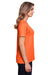 Core 365 CE111W Womens Fusion ChromaSoft Performance Moisture Wicking Short Sleeve Scoop Neck T-Shirt Campus Orange Model Side