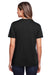 Core 365 CE111W Womens Fusion ChromaSoft Performance Moisture Wicking Short Sleeve Scoop Neck T-Shirt Black Model Back