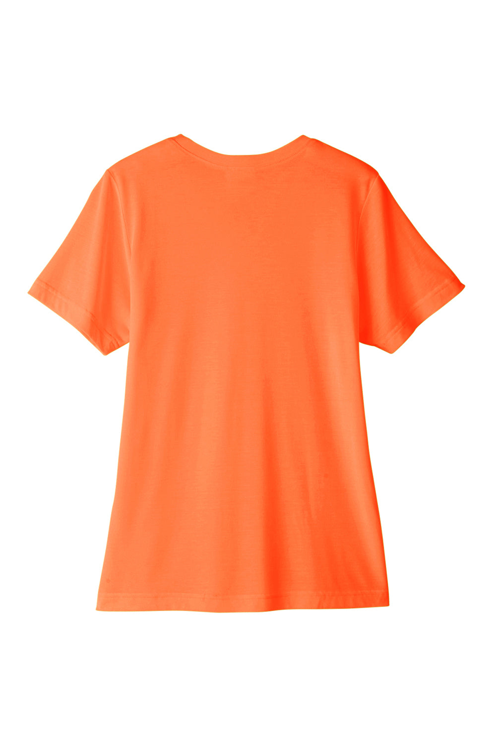 Core 365 CE111W Womens Fusion ChromaSoft Performance Moisture Wicking Short Sleeve Scoop Neck T-Shirt Campus Orange Flat Back