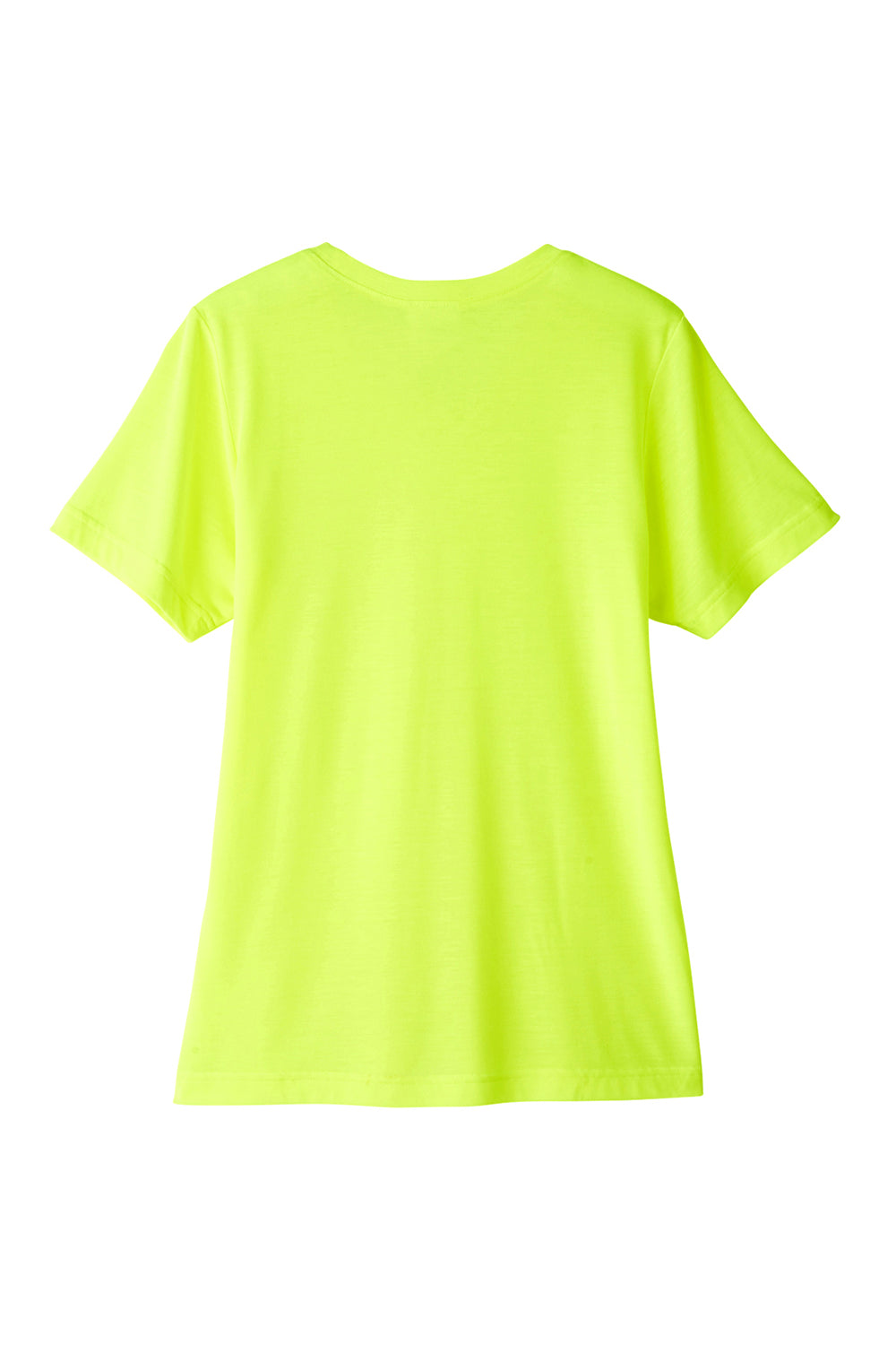 Core 365 CE111W Womens Fusion ChromaSoft Performance Moisture Wicking Short Sleeve Scoop Neck T-Shirt Safety Yellow Flat Back