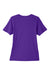 Core 365 CE111W Womens Fusion ChromaSoft Performance Moisture Wicking Short Sleeve Scoop Neck T-Shirt Campus Purple Flat Back