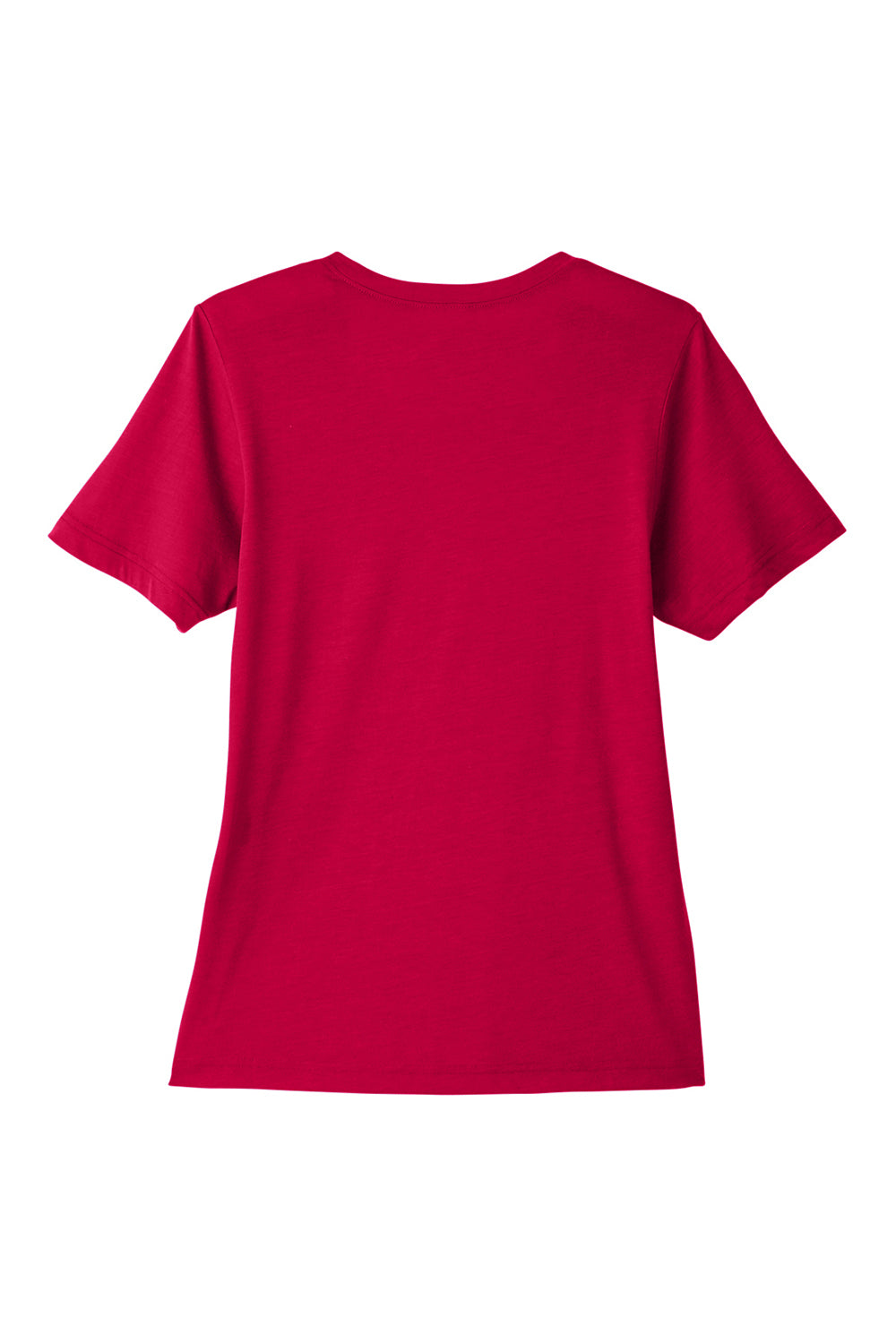 Core 365 CE111W Womens Fusion ChromaSoft Performance Moisture Wicking Short Sleeve Scoop Neck T-Shirt Classic Red Flat Back