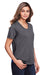 Core 365 CE111W Womens Fusion ChromaSoft Performance Moisture Wicking Short Sleeve Scoop Neck T-Shirt Carbon Grey Model 3q