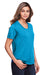 Core 365 CE111W Womens Fusion ChromaSoft Performance Moisture Wicking Short Sleeve Scoop Neck T-Shirt Electric Blue Model 3q