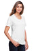 Core 365 CE111W Womens Fusion ChromaSoft Performance Moisture Wicking Short Sleeve Scoop Neck T-Shirt White Model 3q