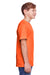 Core 365 CE111Y Youth Fusion ChromaSoft Performance Moisture Wicking Short Sleeve Crewneck T-Shirt Campus Orange Model Side