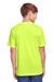 Core 365 CE111Y Youth Fusion ChromaSoft Performance Moisture Wicking Short Sleeve Crewneck T-Shirt Safety Yellow Model Back