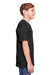 Core 365 CE111Y Youth Fusion ChromaSoft Performance Moisture Wicking Short Sleeve Crewneck T-Shirt Black Model Side