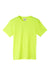 Core 365 CE111Y Youth Fusion ChromaSoft Performance Moisture Wicking Short Sleeve Crewneck T-Shirt Safety Yellow Flat Front