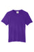 Core 365 CE111Y Youth Fusion ChromaSoft Performance Moisture Wicking Short Sleeve Crewneck T-Shirt Campus Purple Flat Front