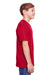 Core 365 CE111Y Youth Fusion ChromaSoft Performance Moisture Wicking Short Sleeve Crewneck T-Shirt Classic Red Model Side