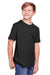 Core 365 CE111Y Youth Fusion ChromaSoft Performance Moisture Wicking Short Sleeve Crewneck T-Shirt Black Model 3q