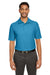 Core 365 CE112 Mens Fusion ChromaSoft Performance Moisture Wicking Short Sleeve Polo Shirt Electric Blue Model Front