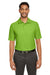 Core 365 CE112 Mens Fusion ChromaSoft Performance Moisture Wicking Short Sleeve Polo Shirt Acid Green Model Front