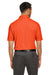 Core 365 CE112 Mens Fusion ChromaSoft Performance Moisture Wicking Short Sleeve Polo Shirt Campus Orange Model Back