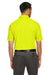 Core 365 CE112 Mens Fusion ChromaSoft Performance Moisture Wicking Short Sleeve Polo Shirt Safety Yellow Model Back