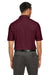 Core 365 CE112 Mens Fusion ChromaSoft Performance Moisture Wicking Short Sleeve Polo Shirt Burgundy Model Back