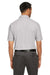 Core 365 CE112 Mens Fusion ChromaSoft Performance Moisture Wicking Short Sleeve Polo Shirt Platinum Grey Model Back