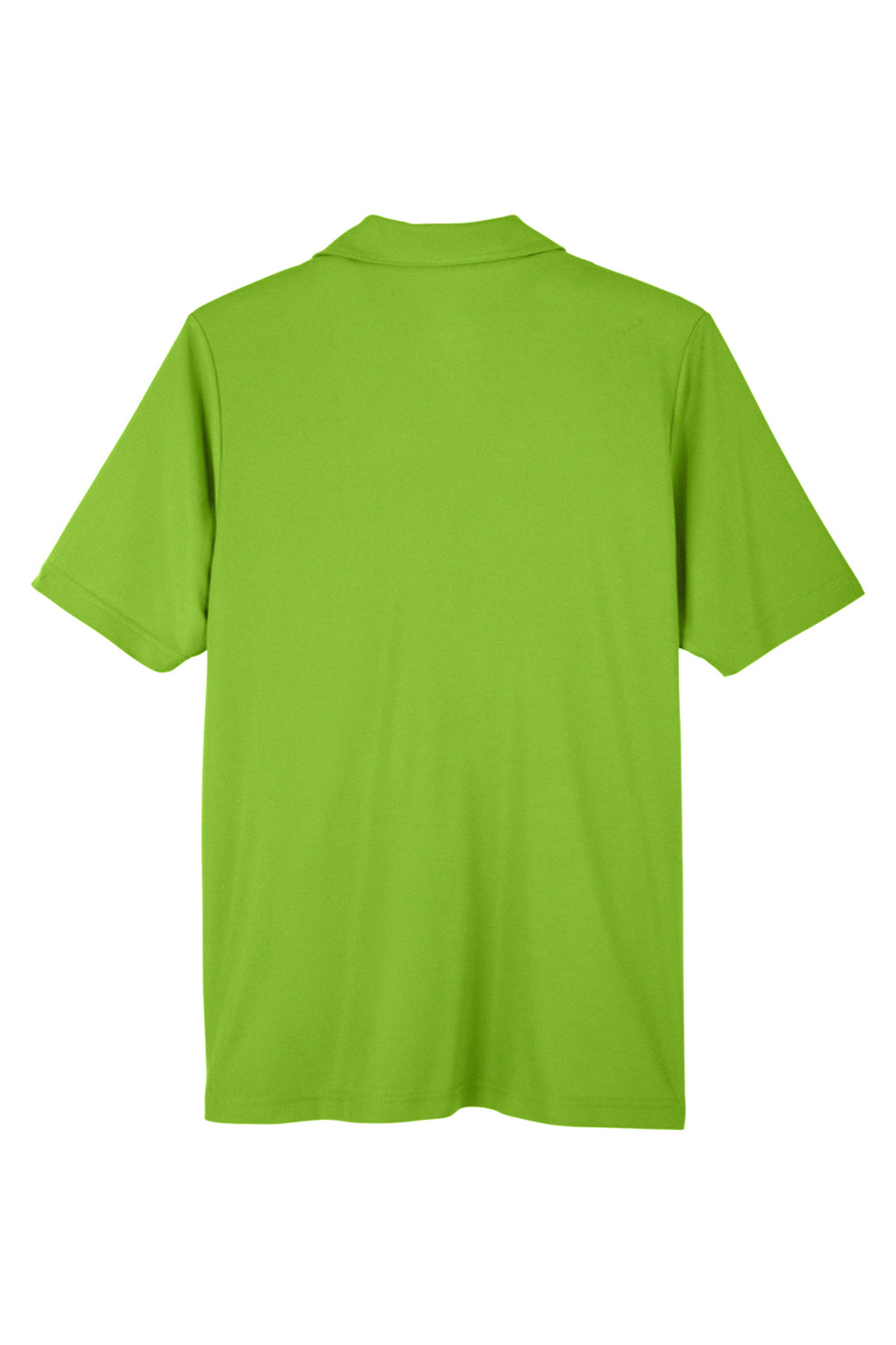 Core 365 CE112 Mens Fusion ChromaSoft Performance Moisture Wicking Short Sleeve Polo Shirt Acid Green Flat Back