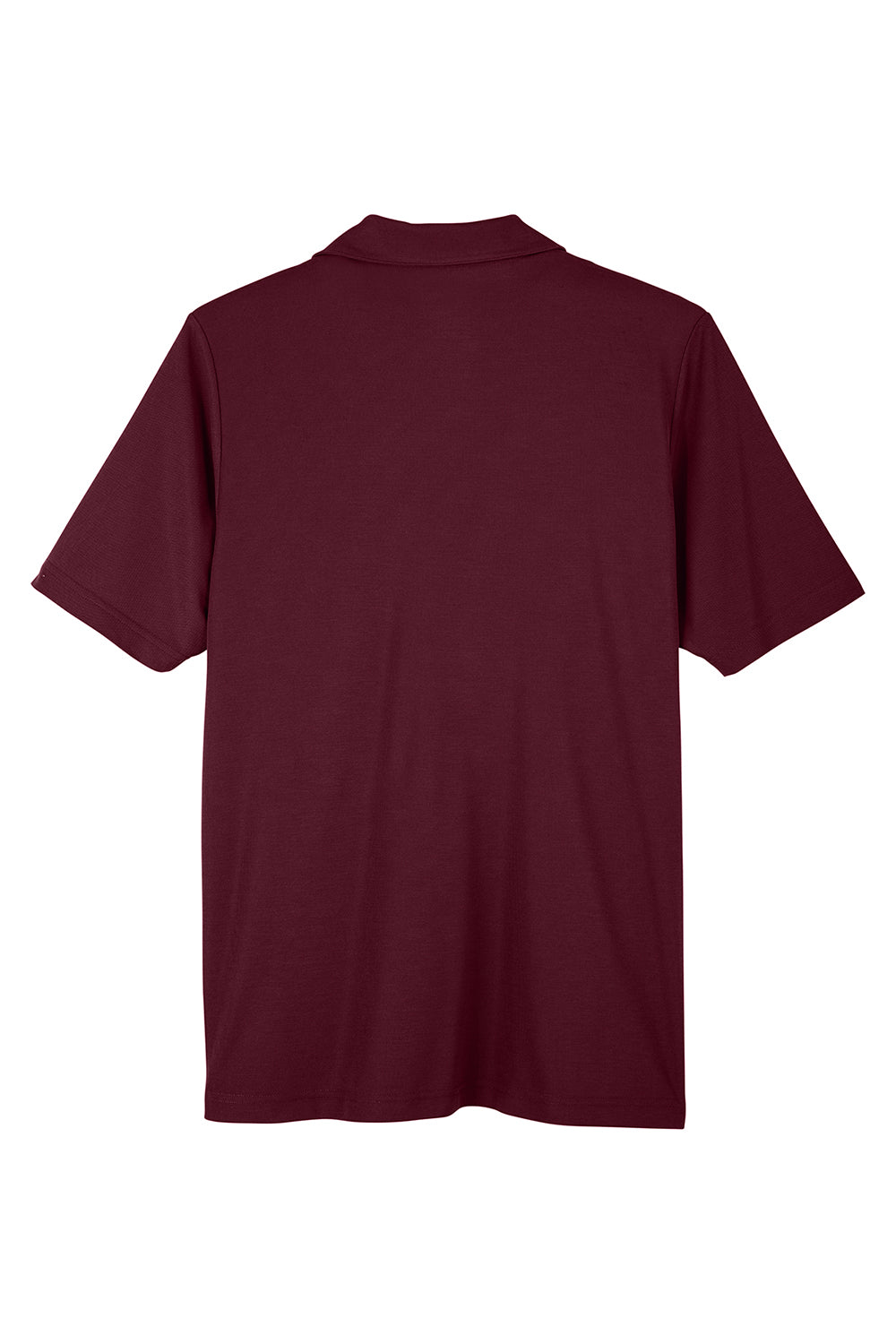 Core 365 CE112 Mens Fusion ChromaSoft Performance Moisture Wicking Short Sleeve Polo Shirt Burgundy Flat Back