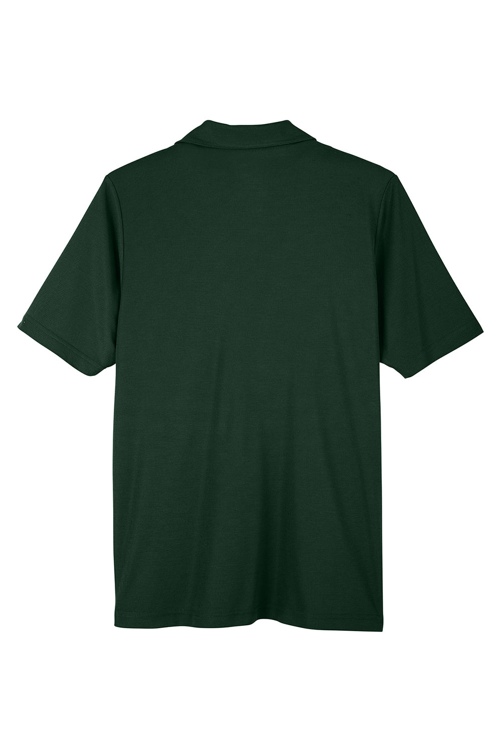 Core 365 CE112 Mens Fusion ChromaSoft Performance Moisture Wicking Short Sleeve Polo Shirt Forest Green Flat Back