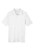 Core 365 CE112 Mens Fusion ChromaSoft Performance Moisture Wicking Short Sleeve Polo Shirt White Flat Front