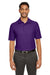 Core 365 CE112 Mens Fusion ChromaSoft Performance Moisture Wicking Short Sleeve Polo Shirt Campus Purple Model Front