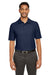 Core 365 CE112 Mens Fusion ChromaSoft Performance Moisture Wicking Short Sleeve Polo Shirt Classic Navy Blue Model Front