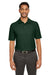 Core 365 CE112 Mens Fusion ChromaSoft Performance Moisture Wicking Short Sleeve Polo Shirt Forest Green Model Front