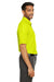 Core 365 CE112 Mens Fusion ChromaSoft Performance Moisture Wicking Short Sleeve Polo Shirt Safety Yellow Model Side