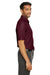 Core 365 CE112 Mens Fusion ChromaSoft Performance Moisture Wicking Short Sleeve Polo Shirt Burgundy Model Side