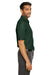 Core 365 CE112 Mens Fusion ChromaSoft Performance Moisture Wicking Short Sleeve Polo Shirt Forest Green Model Side