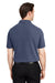 Core 365 CE112 Mens Fusion ChromaSoft Performance Moisture Wicking Short Sleeve Polo Shirt Heather Classic Navy Blue Model Back