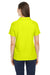 Core 365 CE112W Womens Fusion ChromaSoft Performance Moisture Wicking Pique Short Sleeve Polo Shirt Safety Yellow Model Back