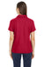 Core 365 CE112W Womens Fusion ChromaSoft Performance Moisture Wicking Pique Short Sleeve Polo Shirt Classic Red Model Back