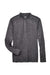 Core 365 CE401 Mens Kinetic Performance Moisture Wicking 1/4 Zip Sweatshirt Carbon Grey/Black Flat Front