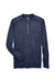 Core 365 CE401 Mens Kinetic Performance Moisture Wicking 1/4 Zip Sweatshirt Classic Navy Blue/Carbon Grey Flat Front