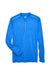 Core 365 CE401 Mens Kinetic Performance Moisture Wicking 1/4 Zip Sweatshirt True Royal Blue/Carbon Grey Flat Front