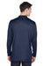 Core 365 CE401 Mens Kinetic Performance Moisture Wicking 1/4 Zip Sweatshirt Classic Navy Blue/Carbon Grey Model Back