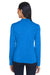 Core 365 CE401W Womens Kinetic Performance Moisture Wicking 1/4 Zip Sweatshirt True Royal Blue/Carbon Grey Model Back