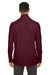 Core 365 CE405 Mens Fusion ChromaSoft Performance Moisture Wicking Pique 1/4 Zip Sweatshirt Burgundy Model Back